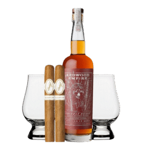 Redwood Empire Bourbon Gift Set with Glasses & Cigar